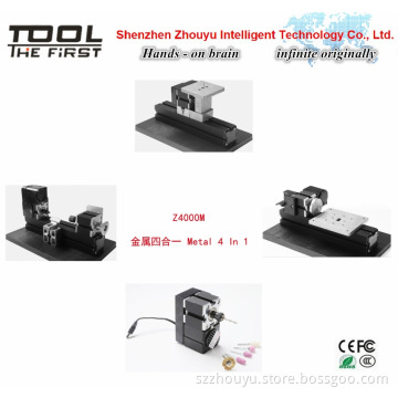 Factory Sales multi purpose Metal 4 In 1 machines kit for hobby amateur model maker